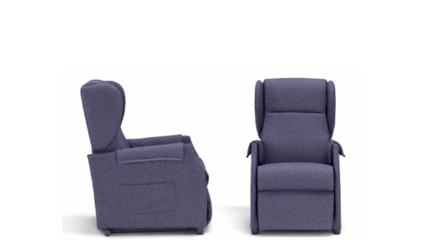 Poltrona relax poco ingombrante Easy larghezza 60 cm Tino Mariani in tessuto e memory foam