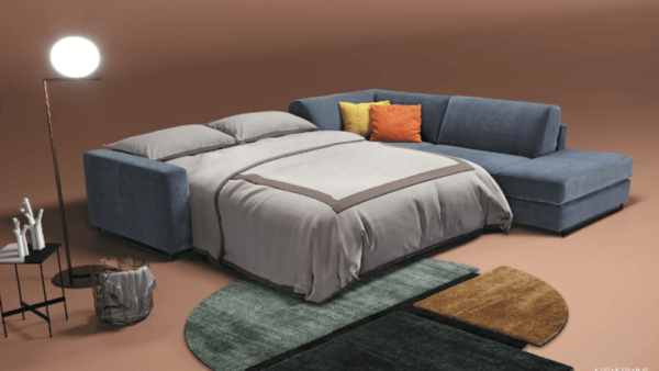 divani angolari a letto con rete a doghe e materasso alto Modular Pro - Plus - Standard di Tino Mariani