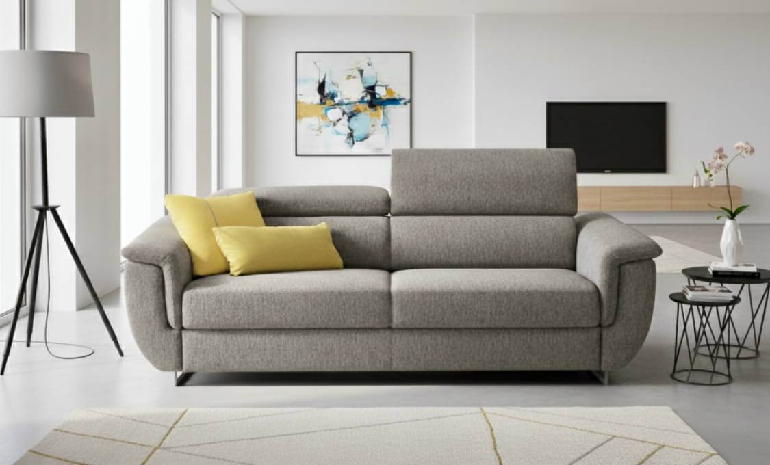 Divano Letto con Rete a Doghe e Materasso Alto 17 cm Artigianale Tino Mariani Lissone