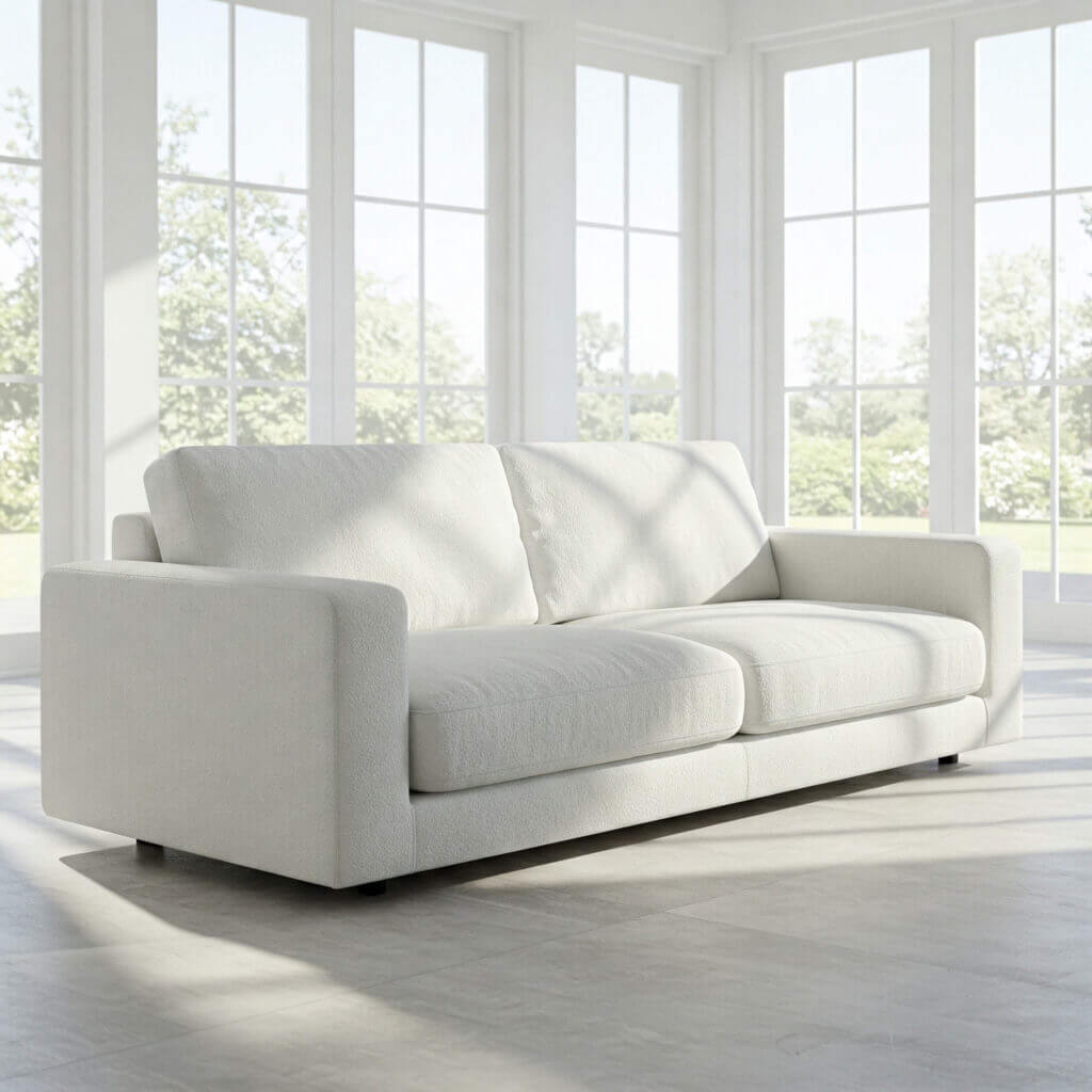 Divani In Microfibra Colore Bianco Tino Mariani