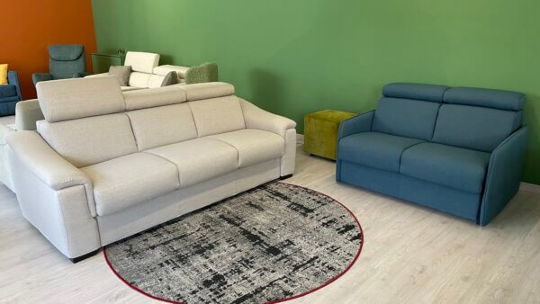 Divano letto per piccoli spazi Azzorre Small con bracciolo stretto e materasso da 100 cm – Tino Mariani