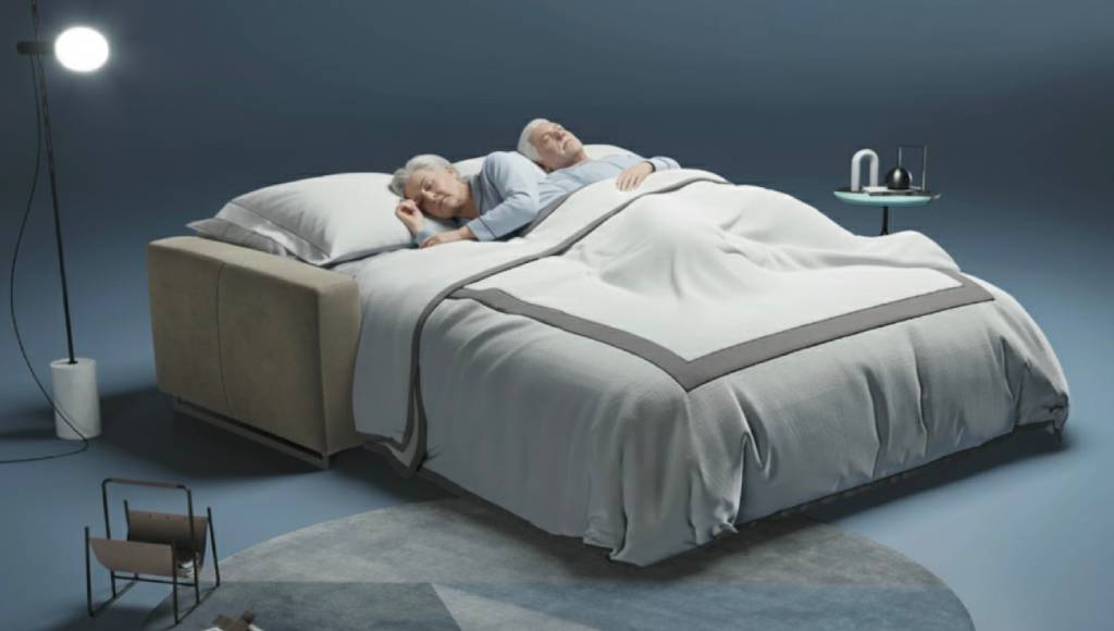 Divano Letto Comodo per Anziani con Rete Ortopedica - Comfort e Supporto