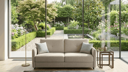 Divani letto Modular Plus in pronta consegna con rete a doghe in legno e materasso alto 17 cm
