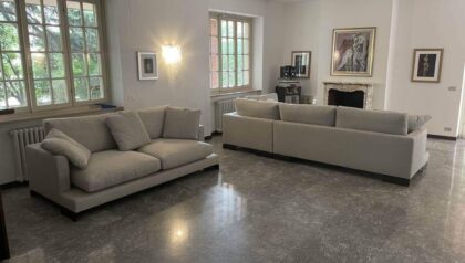 Divani Moderni Angolari Grandi in tessuto sfoderabile Tino Mariani