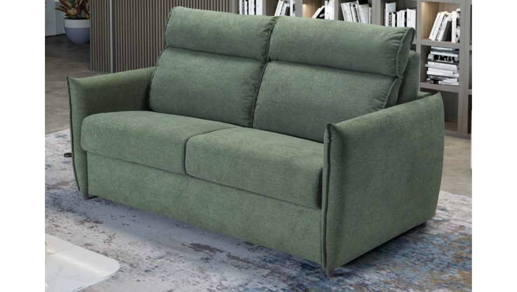 Divano Letto verde A Ribalta Materasso Alto