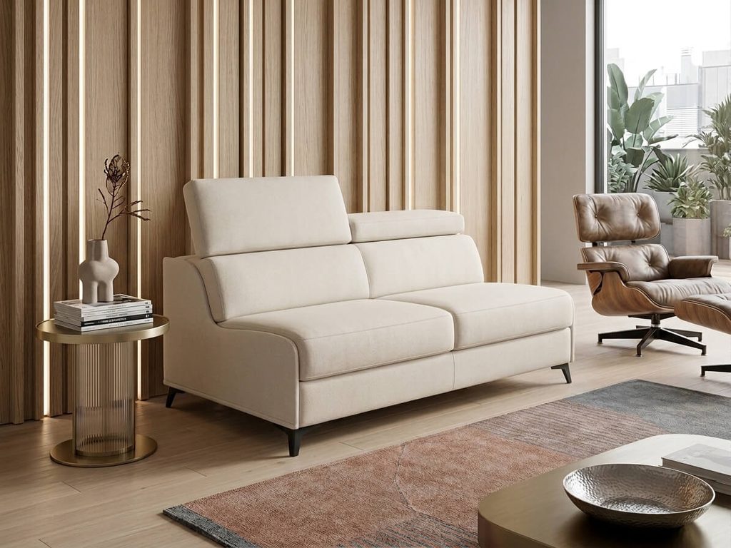 Divano Letto Ad Una Piazza E Mezza Modular Pro Con Bracciolo Stretto 2 Cm E Rete A Doghe Tino Mariani