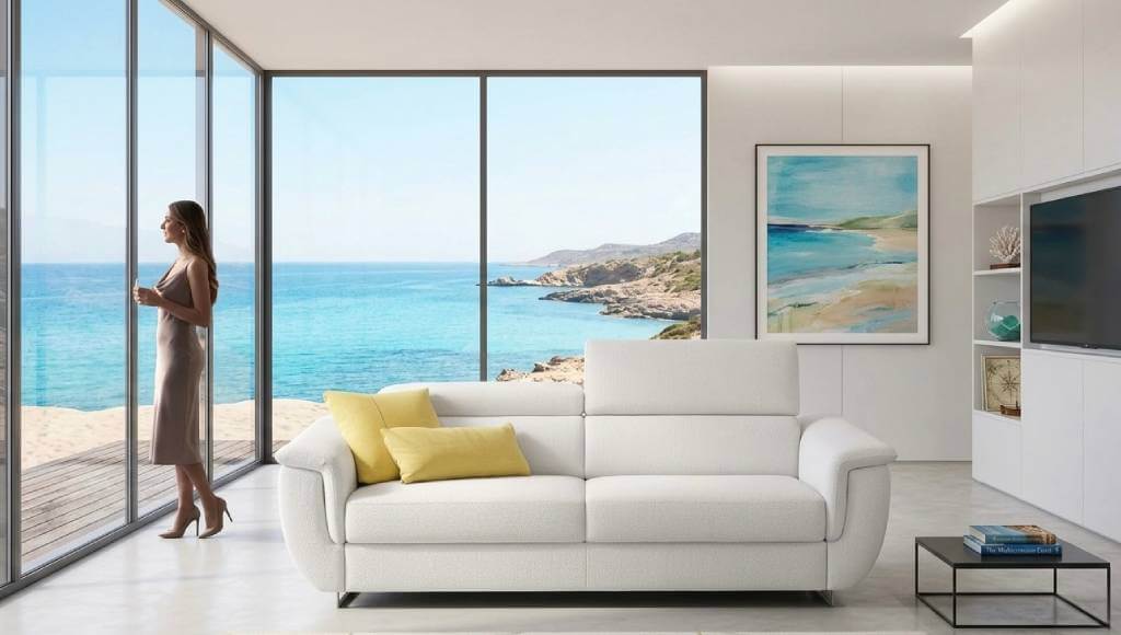 Divano letto per casa vacanza comodo e resistente per uso quotidiano