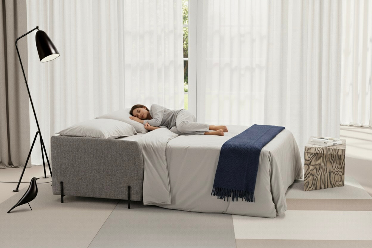 Divano Letto Comodo Per Tutte Le Notti In Consegna Rapida Modello Line Tino Mariani