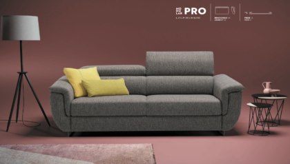Divano letto 3 posti Modular Pro con rete a doghe e materasso alto sfoderabile – Tino Mariani pronta consegna