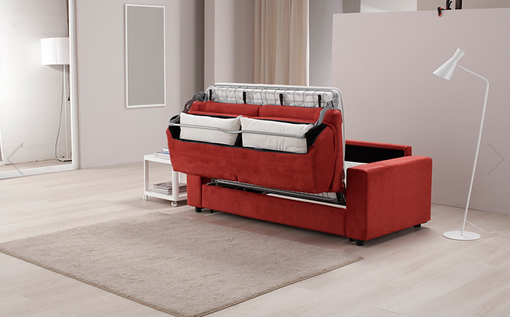 Divano Letto Con Materasso Alto 18 In Microfibra Antimacchia Tino Mariani