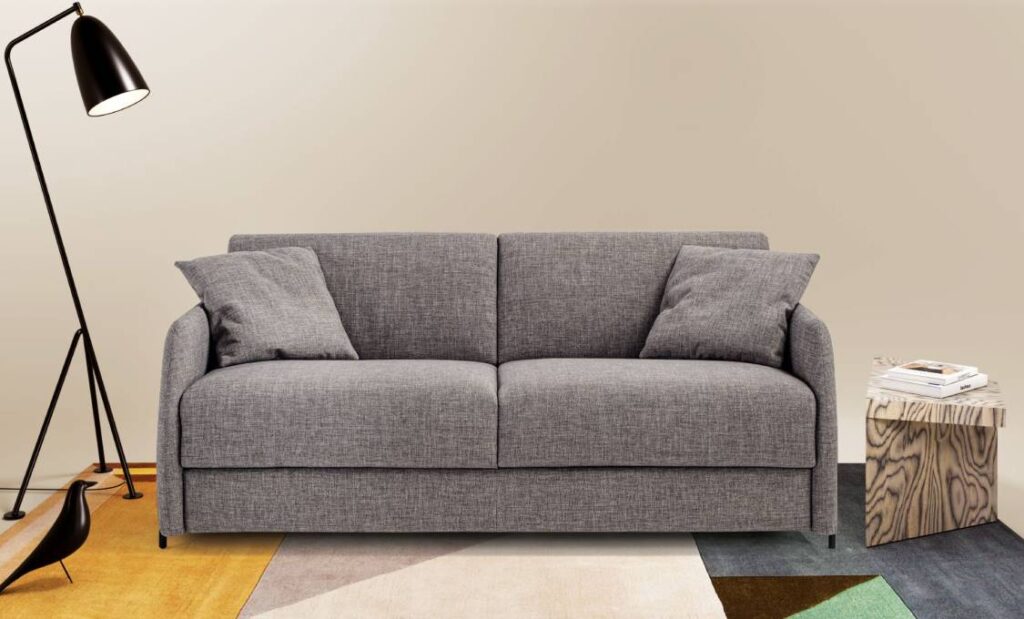Divano letto compatto Line con materasso alto – Tino Mariani
