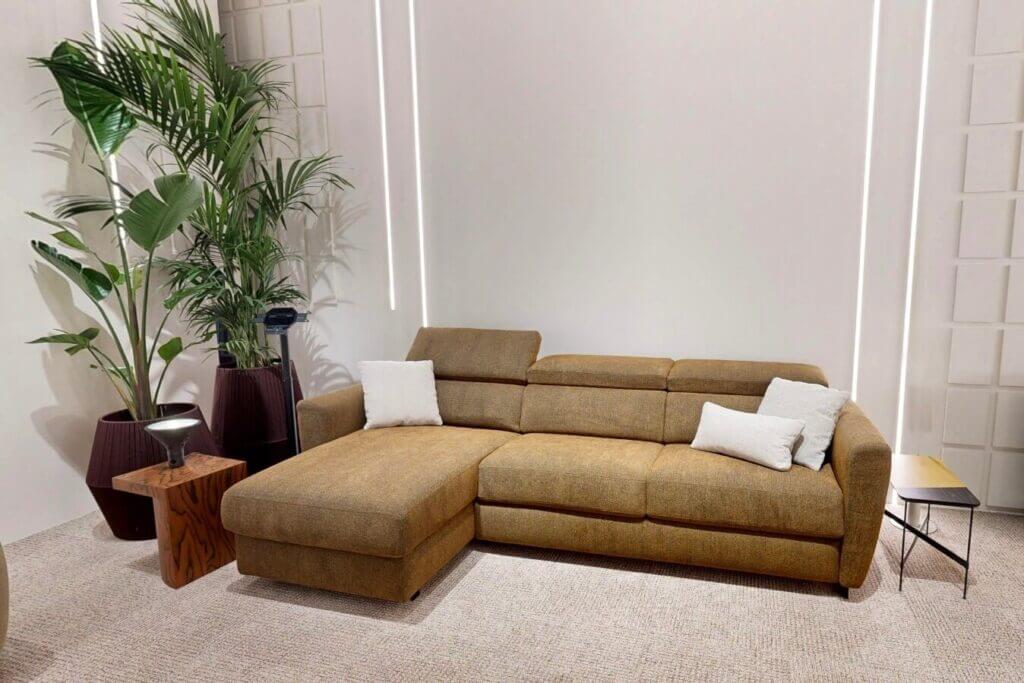 Divano Letto Di Design Con Chaise Longue Modular Pro In Tessuto Sfoderabile Tino Mariani