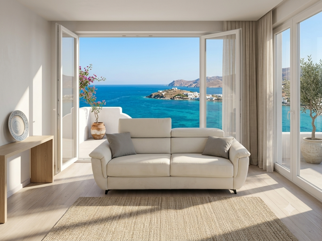 Divano letto matrimoniale Modular Pro Tino Mariani consegnato a Platamon Grecia da Lissone