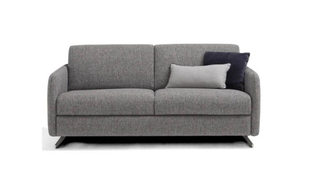 Divano Letto Matrimoniale Praga In Offerta In Tessuto Colore Grigio Sfoderabile Ed Anti Macchia Tino Mariani