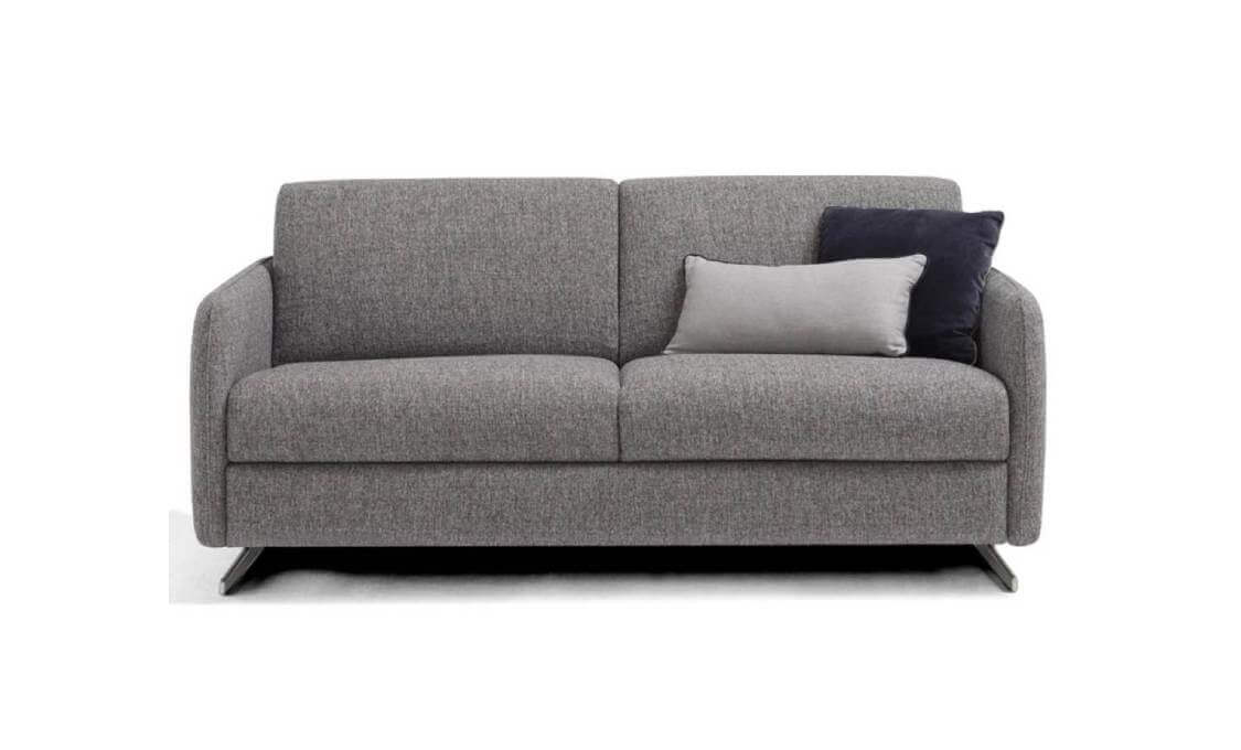 Divano Letto Matrimoniale Praga In Offerta In Tessuto Colore Grigio Sfoderabile Ed Anti Macchia Tino Mariani