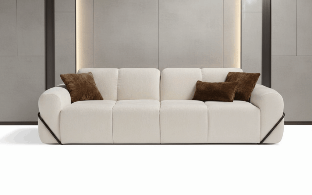 Divano letto moderno Sky in tessuto, design contemporaneo Tino Mariani