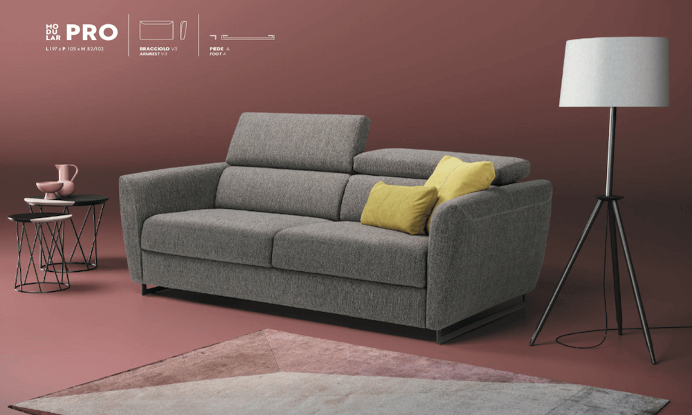 Divano Letto Modular Pro Matrimoniale Tino Mariani