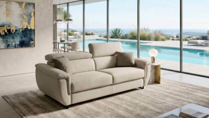 divano letto comodo per dormire ogni notte con materasso alto e design moderno