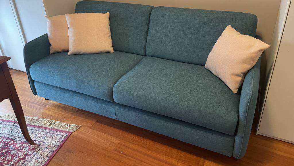 Divano Letto Praga Su Misura Tino Mariani in tessuto sfoderabile