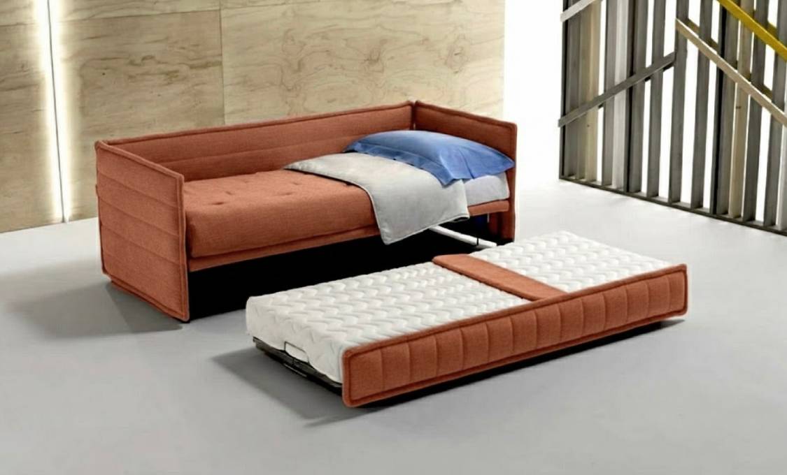 Divano Letto Singolo con Secondo Letto Estraibile Amsterdam in Pronta Consegna in Offerta – Tino Mariani