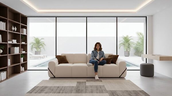 Divano Sky di design moderno Tino Mariani per open space elegante