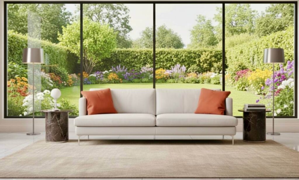 Divano moderno in pelle bianca Manhattan di Tino Mariani, design elegante e comfort Made in Italy.
