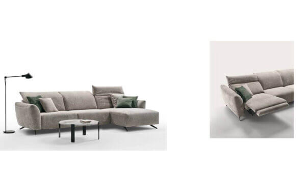 Divano Relax Con Chaise Longue Lisbona In Vendita Da Tino Mariani