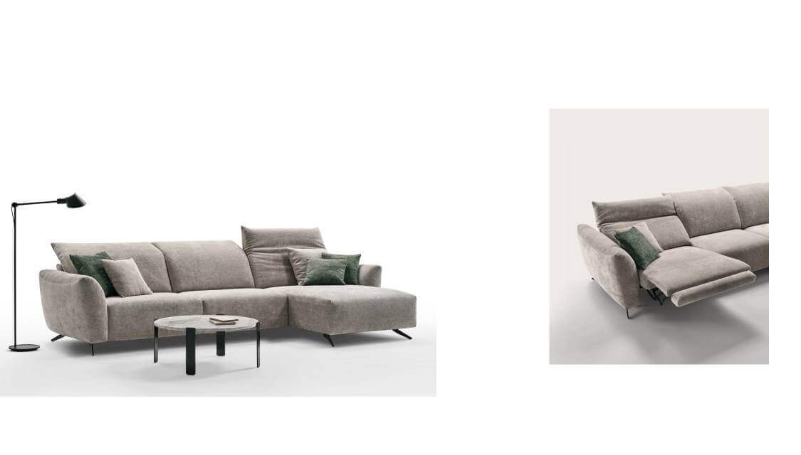 Divano Relax Con Chaise Longue Lisbona In Vendita Da Tino Mariani