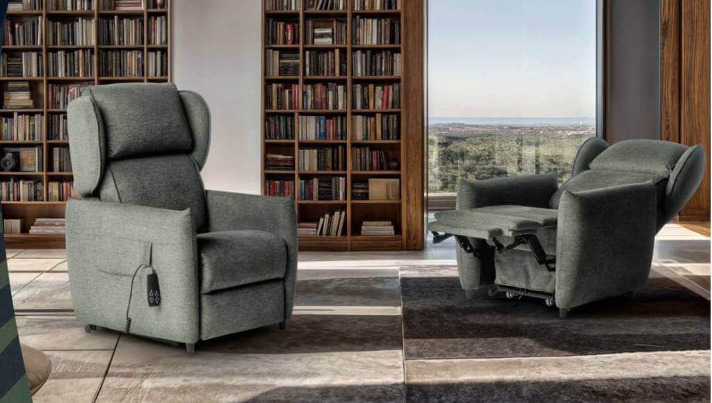 Nuova Poltrona Relax Alzapersona Camilla Con Poggiatesta Regolabile Tino Mariani