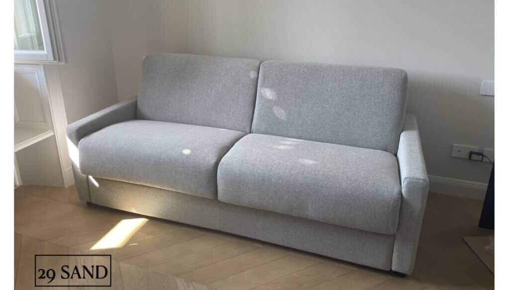 Offerta Divano Letto Materasso 18 In Tessuto Sand 29 Tino Mariani pronta consegna lissone monza - milano