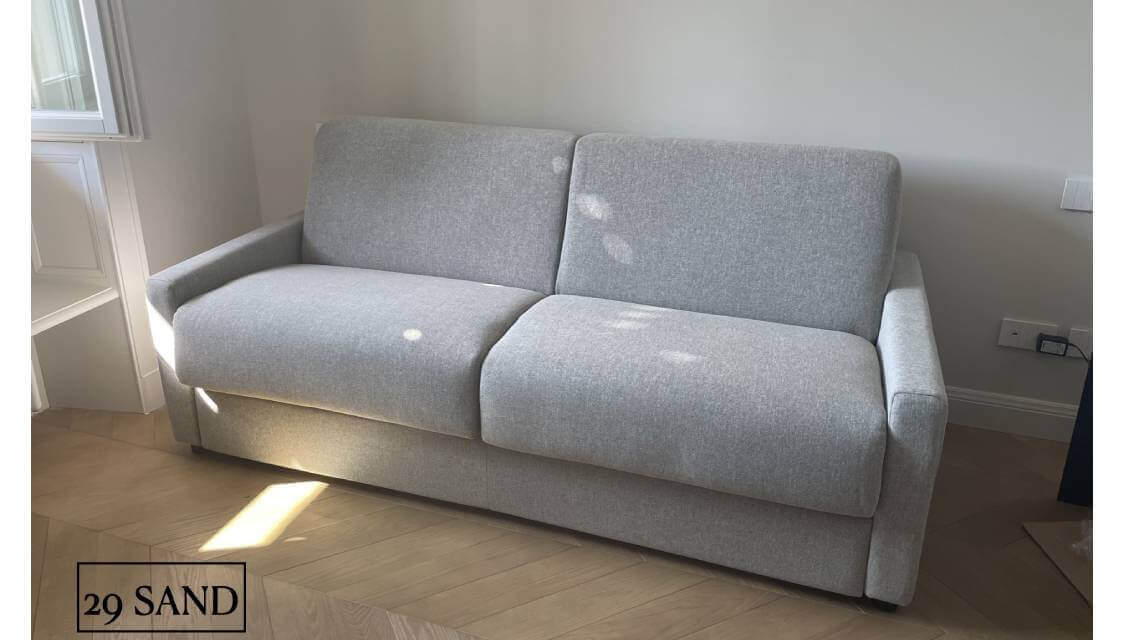 Offerta Divano Letto Materasso 18 In Tessuto Sand 29 Tino Mariani pronta consegna lissone monza - milano