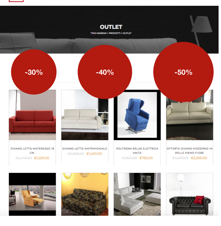 Outlet Divani E Poltrone Tino Mariani