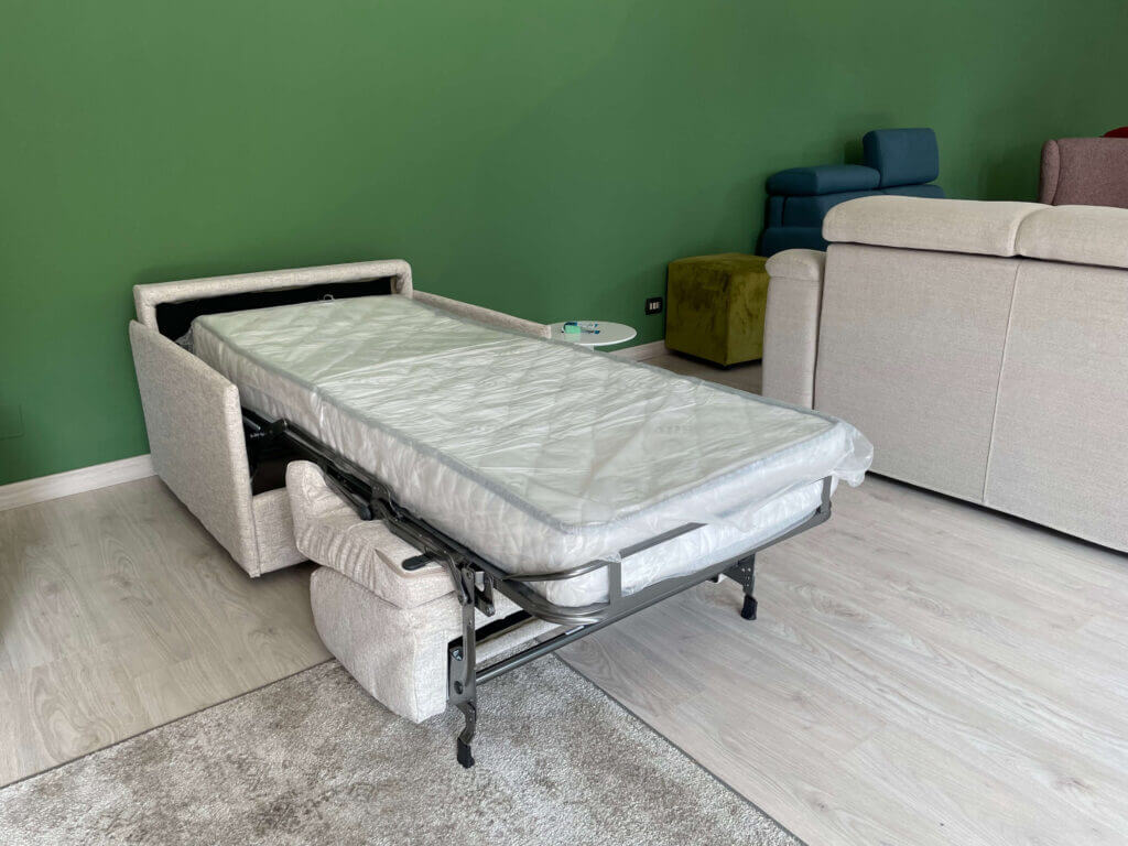 Poltrona Letto Compatta Oslo Con Materasso 70x195 H 18 E Braccioli Small Tino Mariani