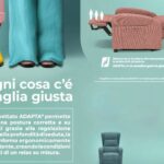 Poltrona relax reclinabile Batik Adapta con seduta regolabile e comfort ergonomico