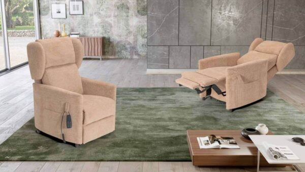 Poltrona per disabili con braccioli estraibili Nicole con fianchi e orecchie removibili – Tino Mariani