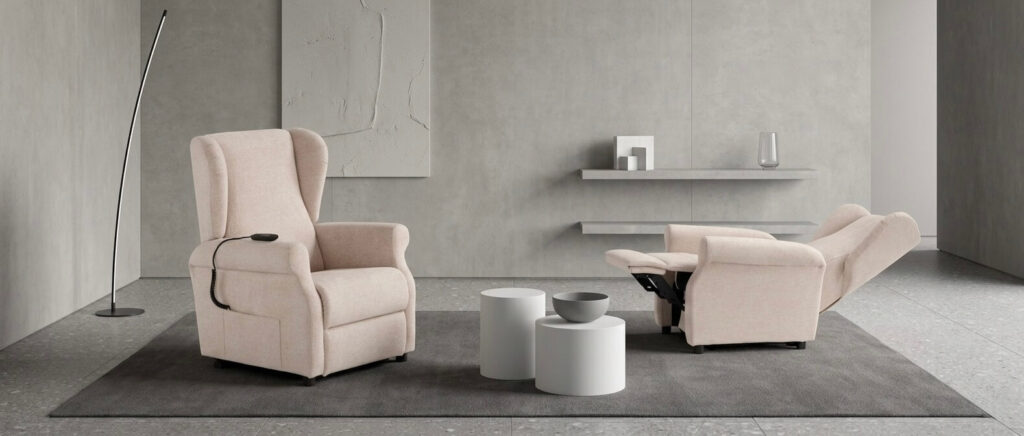 Poltrona relax XXL 250 kg Tino Mariani modello Bergè extra large