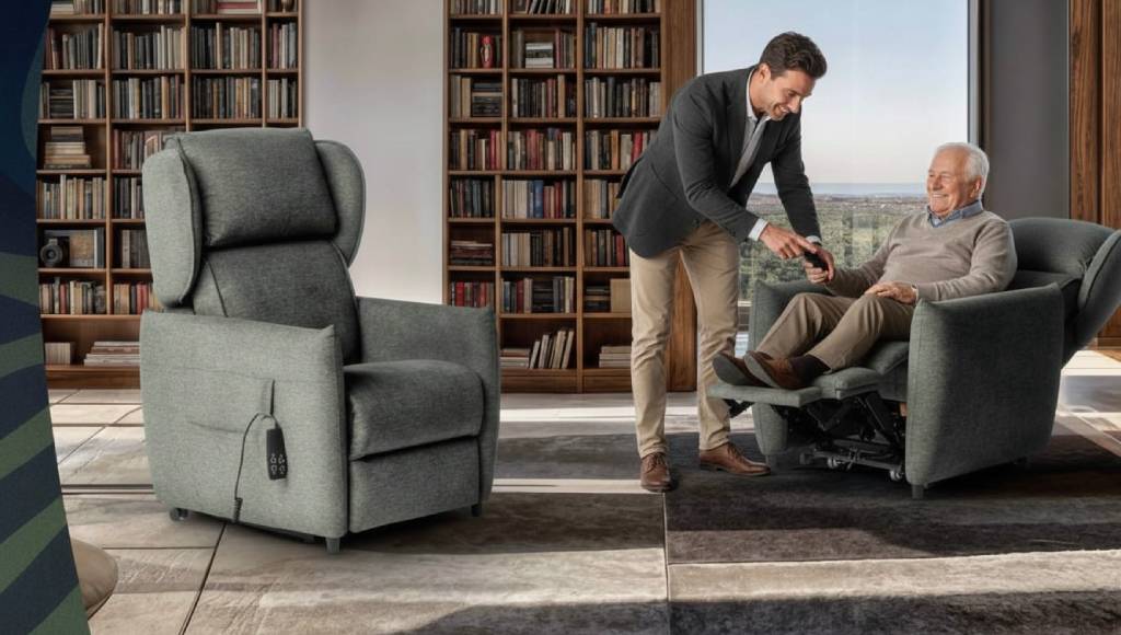 poltrone relax in showroom con prova dal vivo in Brianza