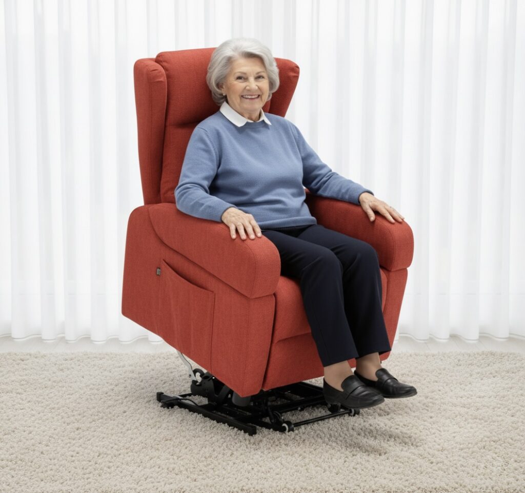 Poltrona relax con alza assistita a 2 motori Tino Mariani