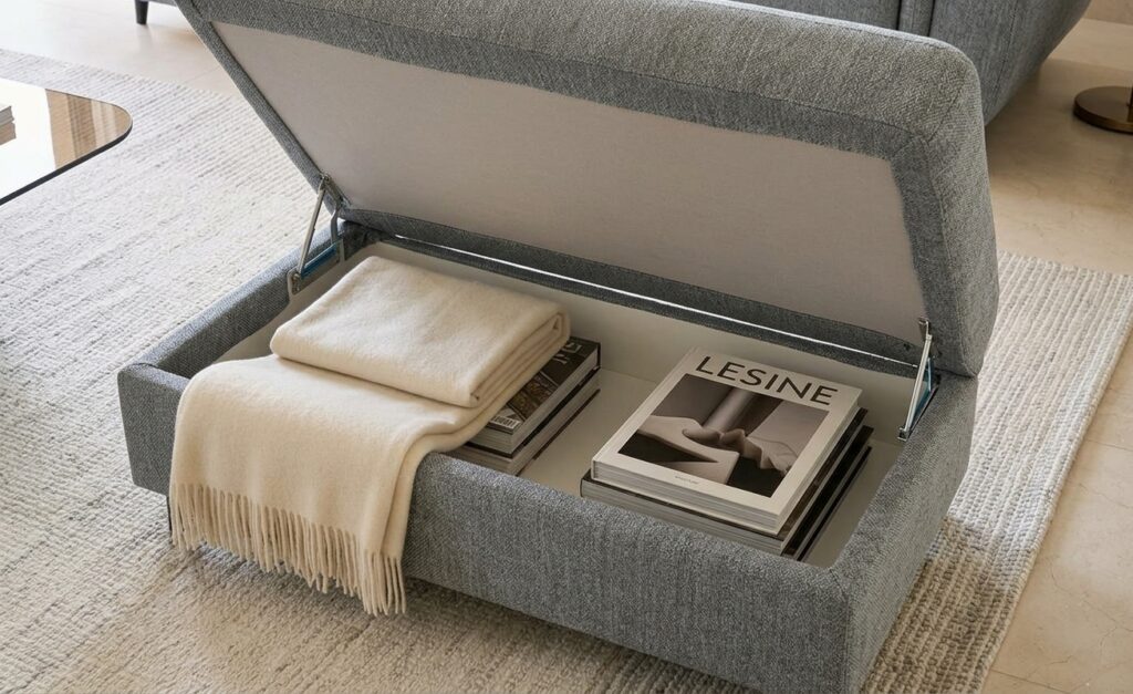 Pouf Contenitore 55x105 Collezione Modular Tino Mariani
