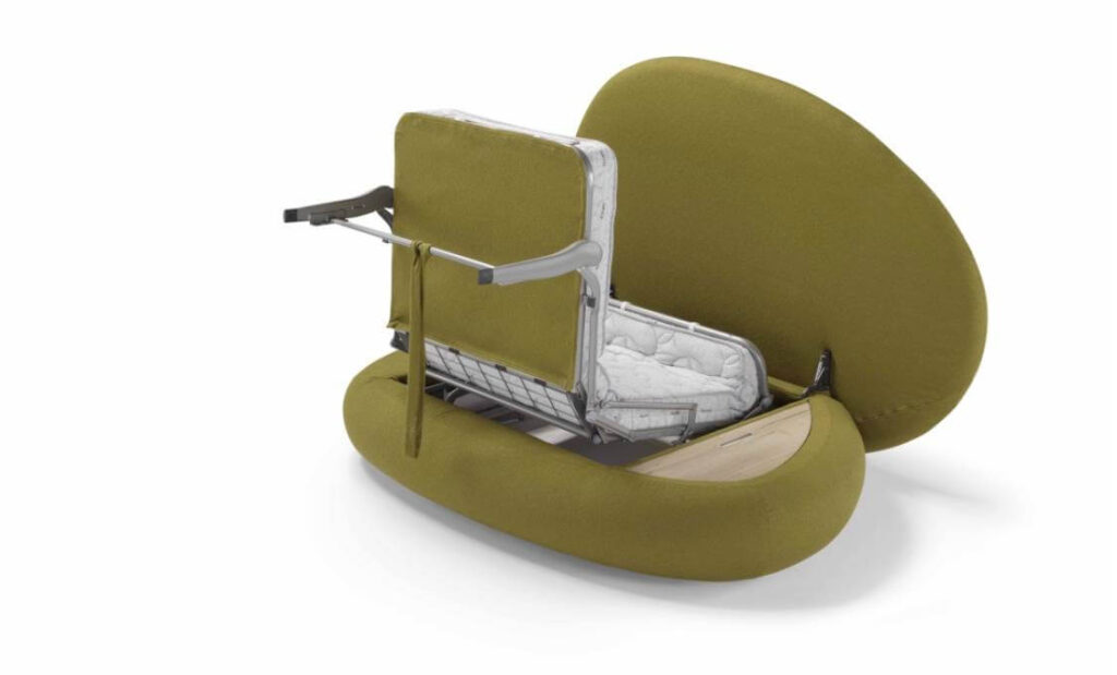 Pouf Trasformabile Stone Versione Poltrona Letto Tino Mariani