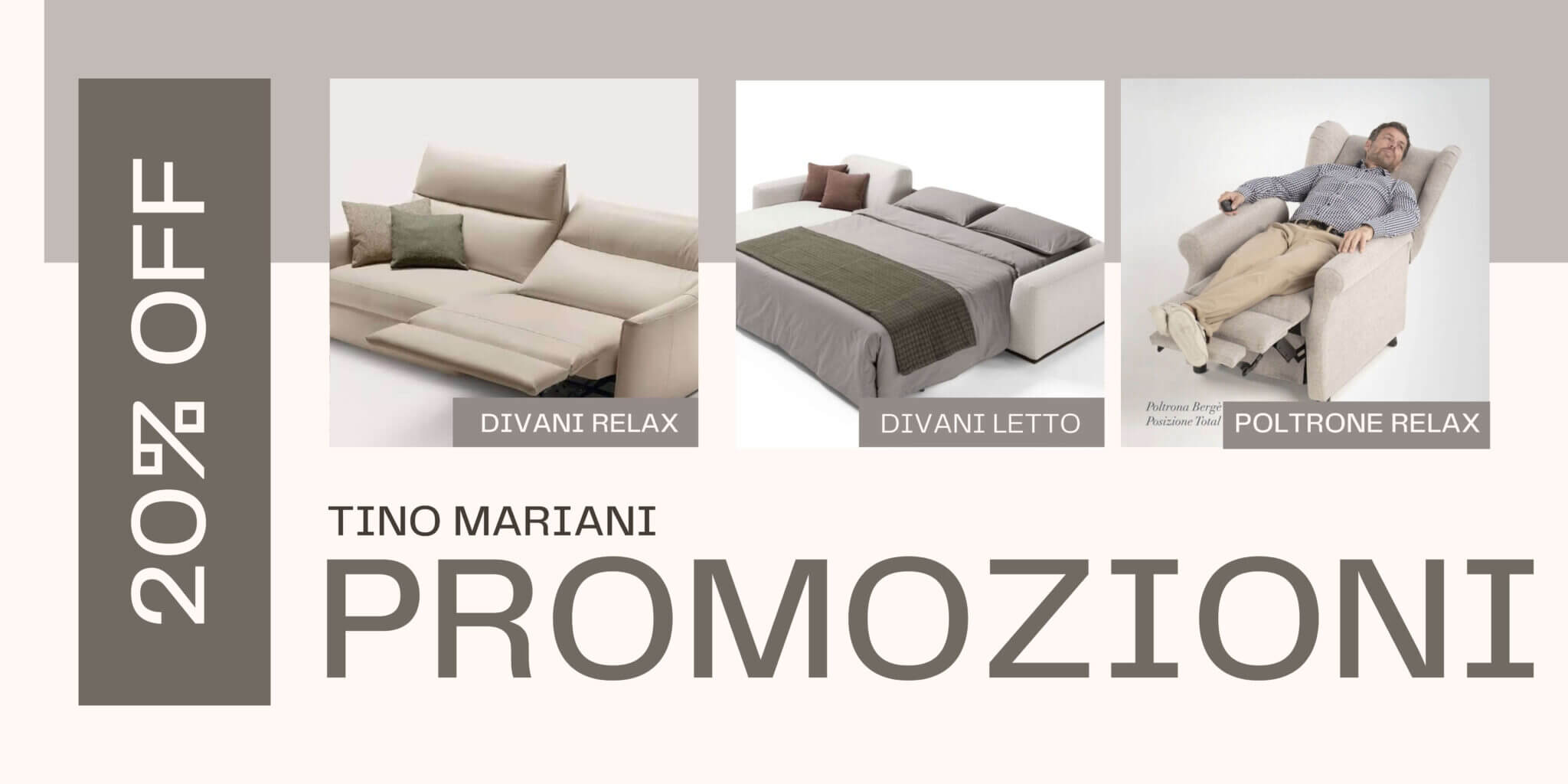 Divani letto in pronta consegna Tino Mariani in offerta a Lissone