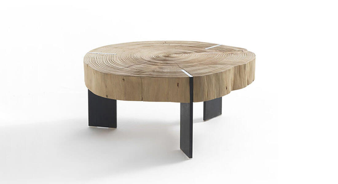 Tavolino Toc Mod con piano materico e design moderno per il soggiorno, fornito da Tino Mariani a Lissone in provincia di Monza e Brianza.